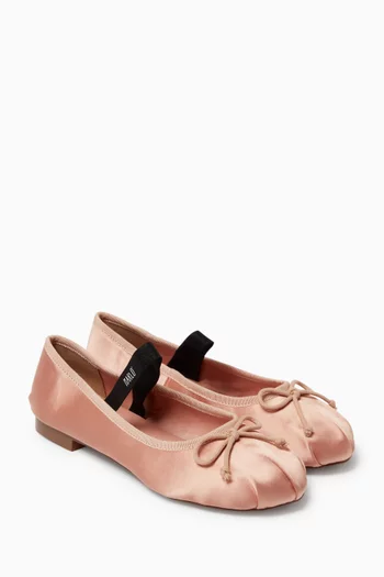 Bryella Ballerina Flats in Satin