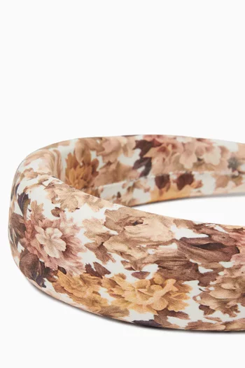 Josette Floral Padded Headband