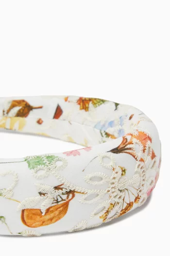 Christina Floral Embroidered Headband