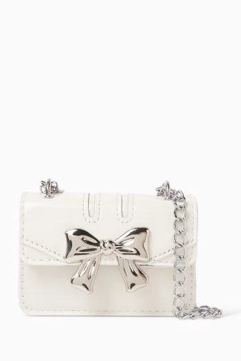 Freya Bow Crossbody Bag in Leather