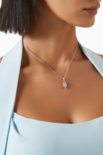 Al Merriyah Diamond Pendant Necklace in 18kt White Gold