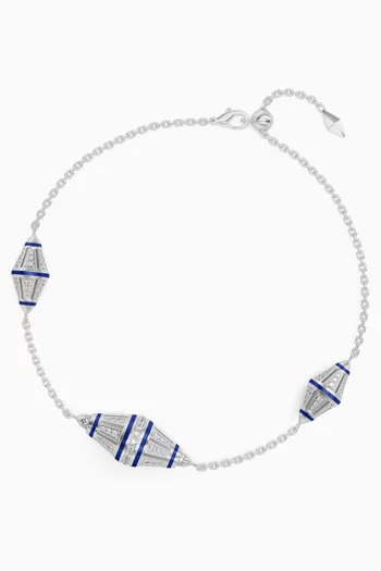 Al Merriyah Diamond Bracelet in 18kt White Gold