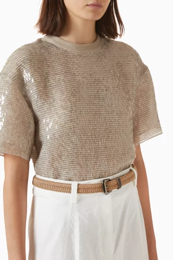 Braided Belt in Cotton-viscose