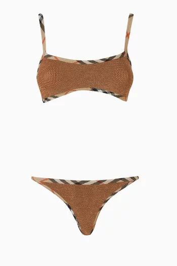 x Hunza G Tyler Bikini Set & Scrunchie in Original Crinkle™