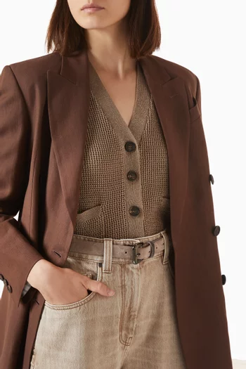 Monili Belt in Suede