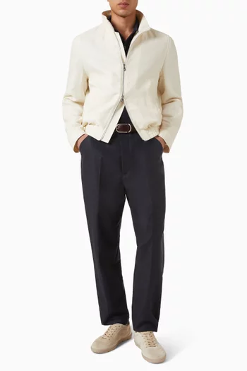 Hopsack Jacket in Silk-blend