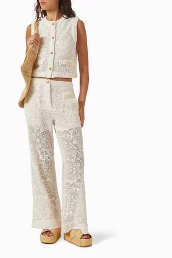 Guipure Pants in Lace