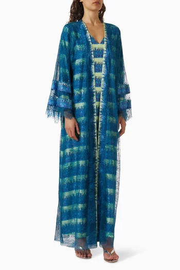 Embellished Lace Kaftan