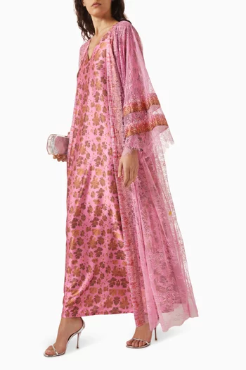 Embellished Lace Kaftan