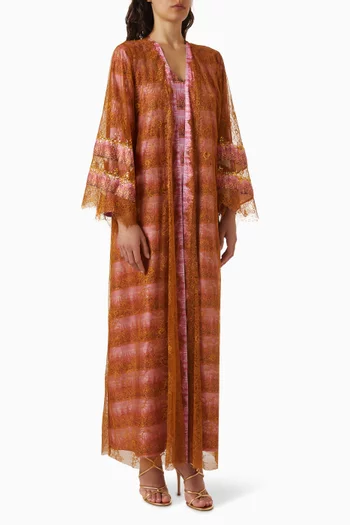 Embellished Lace Kaftan