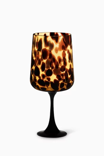 Leopardo Wine Glass in Murano Glass