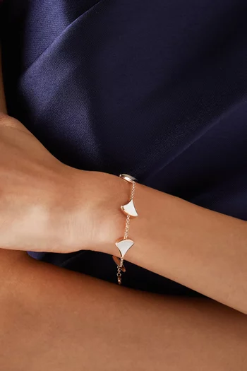 Diva's Dream Mother of Pearl Bracelet in 18kt Rose Gold