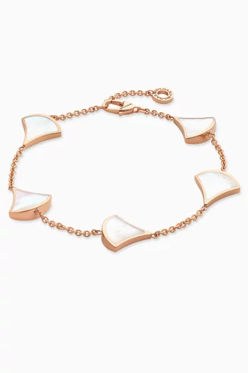 Diva's Dream Mother of Pearl Bracelet in 18kt Rose Gold