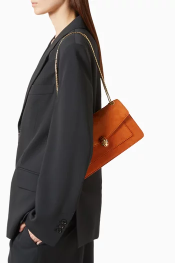 Serpenti Forever Shoulder Bag in Nubuck Leather