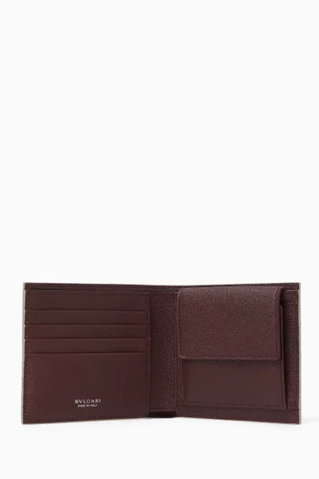 Bvlgari Bvlgari Compact Wallet in Calf Leather