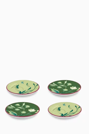 Florenza Coasters in Porcelain, Set of 4