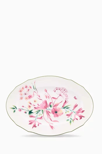 Florenza Duchessa Large Oval Platter in Porcelain, 37cm