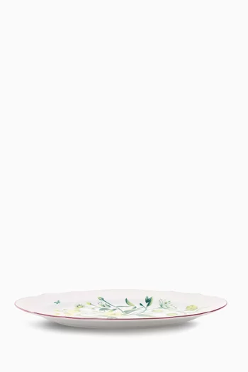 Florenza Duchessa Large Oval Platter in Porcelain, 37cm