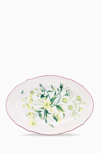 Florenza Duchessa Large Oval Platter in Porcelain, 37cm