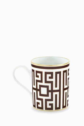 Labirinto Ebano Mug in Porcelain