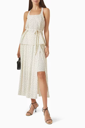 Polka Dot Wrap Skirt