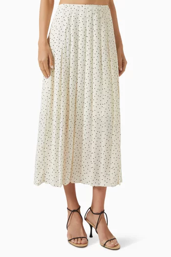 Polka Dot Wrap Skirt