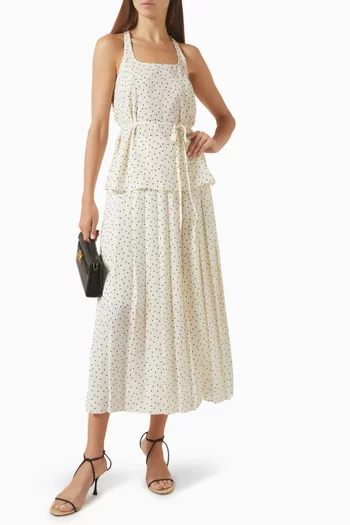 Halter Neck Polka Dot Top