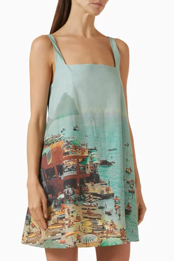 Brio Mini Dress in Stretch Cotton