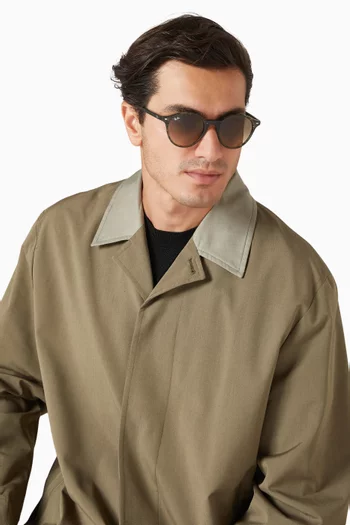 Round Sunglasses in Acetate