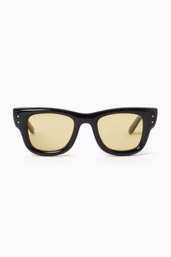Wayfarer Puffer Sunglasses in Nylon