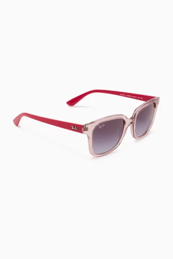 Junior Square Frame Sunglasses in Acetate