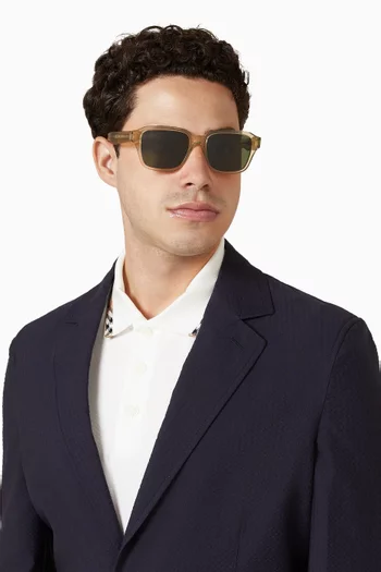 Square Frame Sunglasses in Acetate