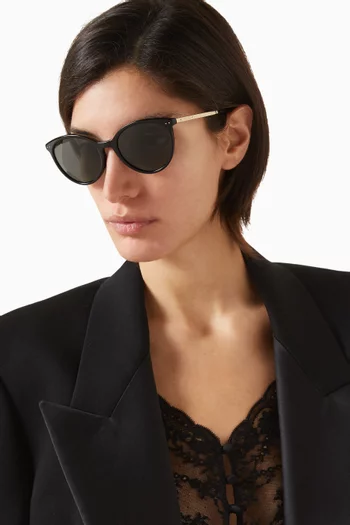 Round Sunglasses in Acetate