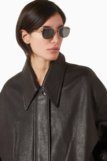 Round Sunglasses in Metal