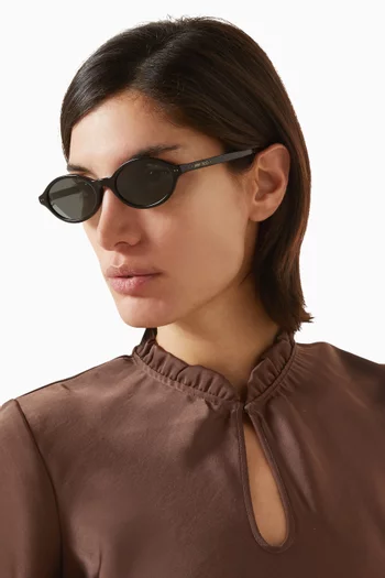 Oval Sunglasses in Acetate