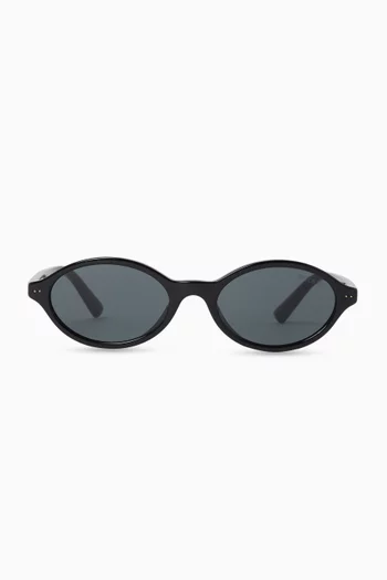 Oval Sunglasses in Acetate