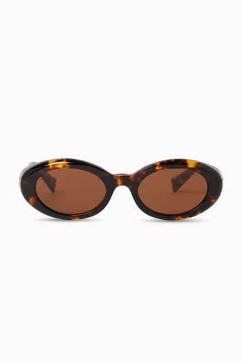 Oval Sunglasses in Acetate