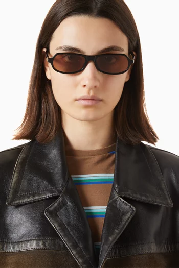 Irregular Sunglasses in Acetate