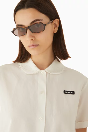 Irregular Sunglasses in Acetate