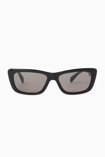 Rectangular Sunglasses in Acetate
