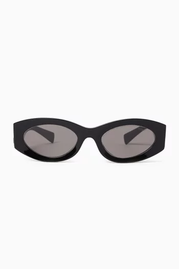 Oval Sunglasses in Acetate