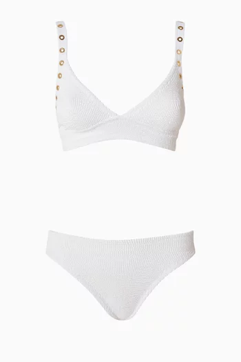 Tessa Eyelet Bikini Set in Original Crinkle™