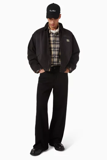 Wordmark Button-up Shirt in Cotton