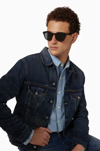 Round Sunglasses in Acetate
