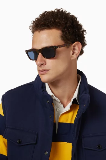 Rectangular Sunglasses in Acetate