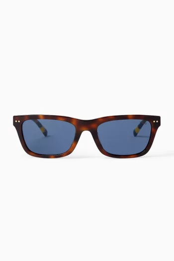 Rectangular Sunglasses in Acetate