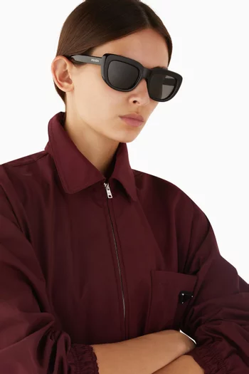 Rectangular Sunglasses in Acetate