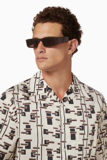Rectangular Sunglasses in Acetate