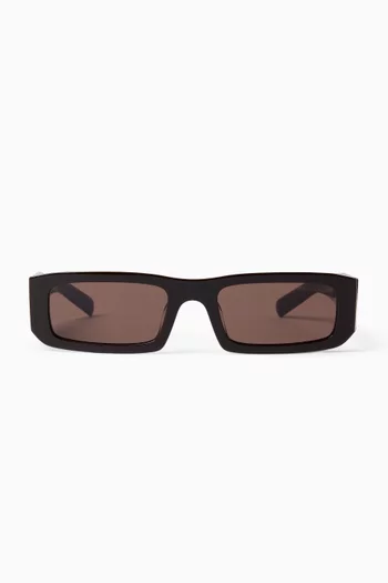 Rectangular Sunglasses in Acetate