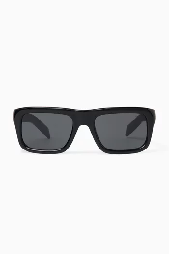 Rectangular Sunglasses in Acetate
